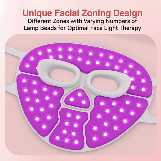 Raudonos šviesos terapinė fotonų kaukė Hello Face M500S LED 630nm 850nm artimos infraraudonosios šviesos terapinė veido kaukė Profesionali grožio priežiūra